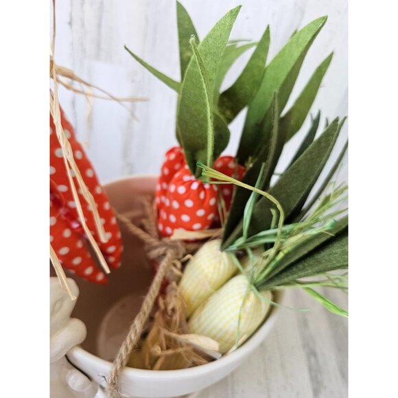 Rae dunn Honey Bunny pot Easter spring magenta large carrots decor unique center - Picture 9 of 10